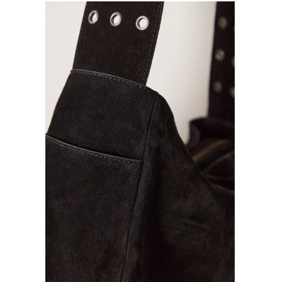 Free People Eva Eyelet Sling Suede Bag - NWT - Factory Sealed - Picture 3 of 7